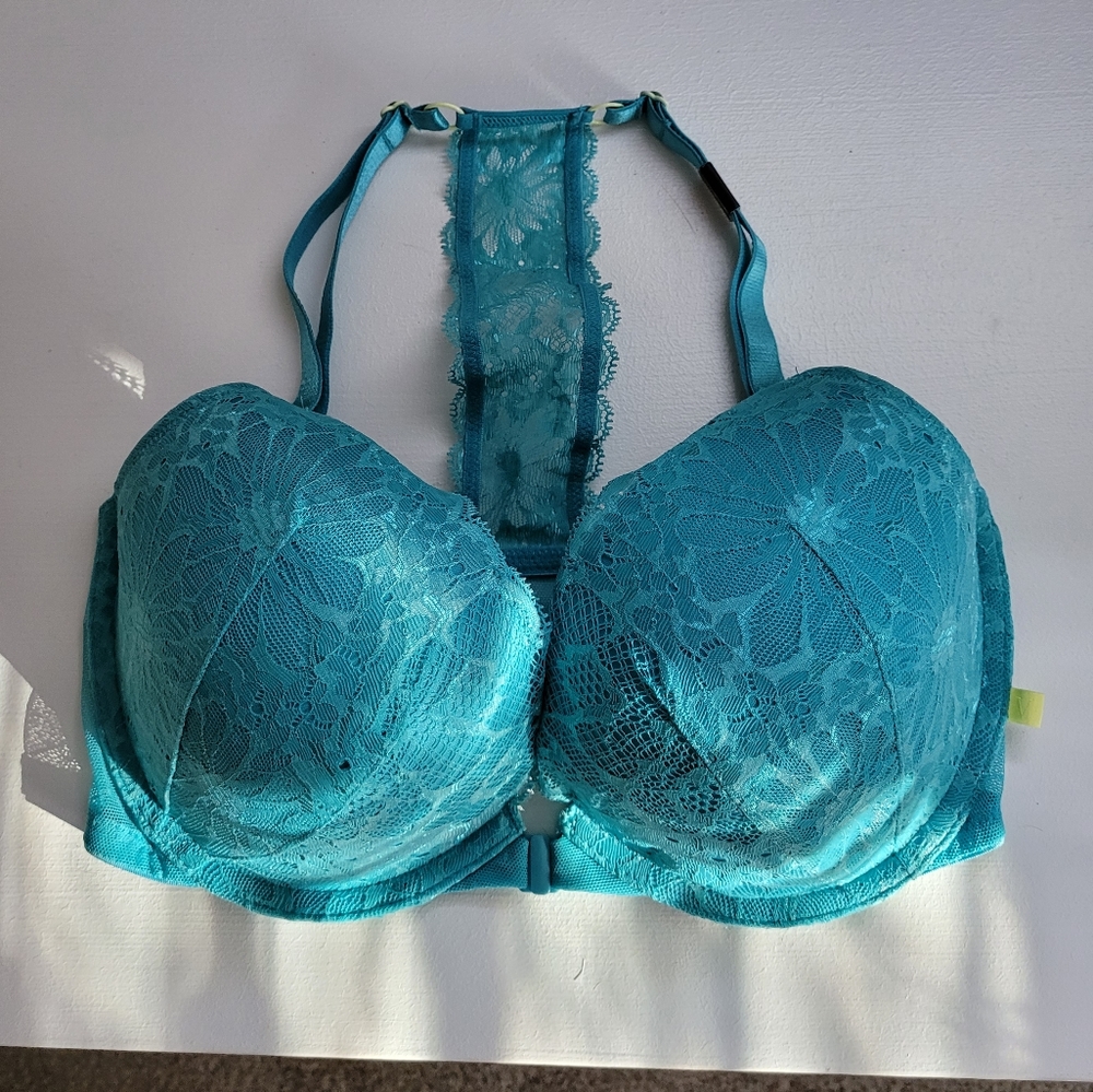 NWT Victoria Secret Sexy Tee Lace Push-Up T-Back Bra 32DD